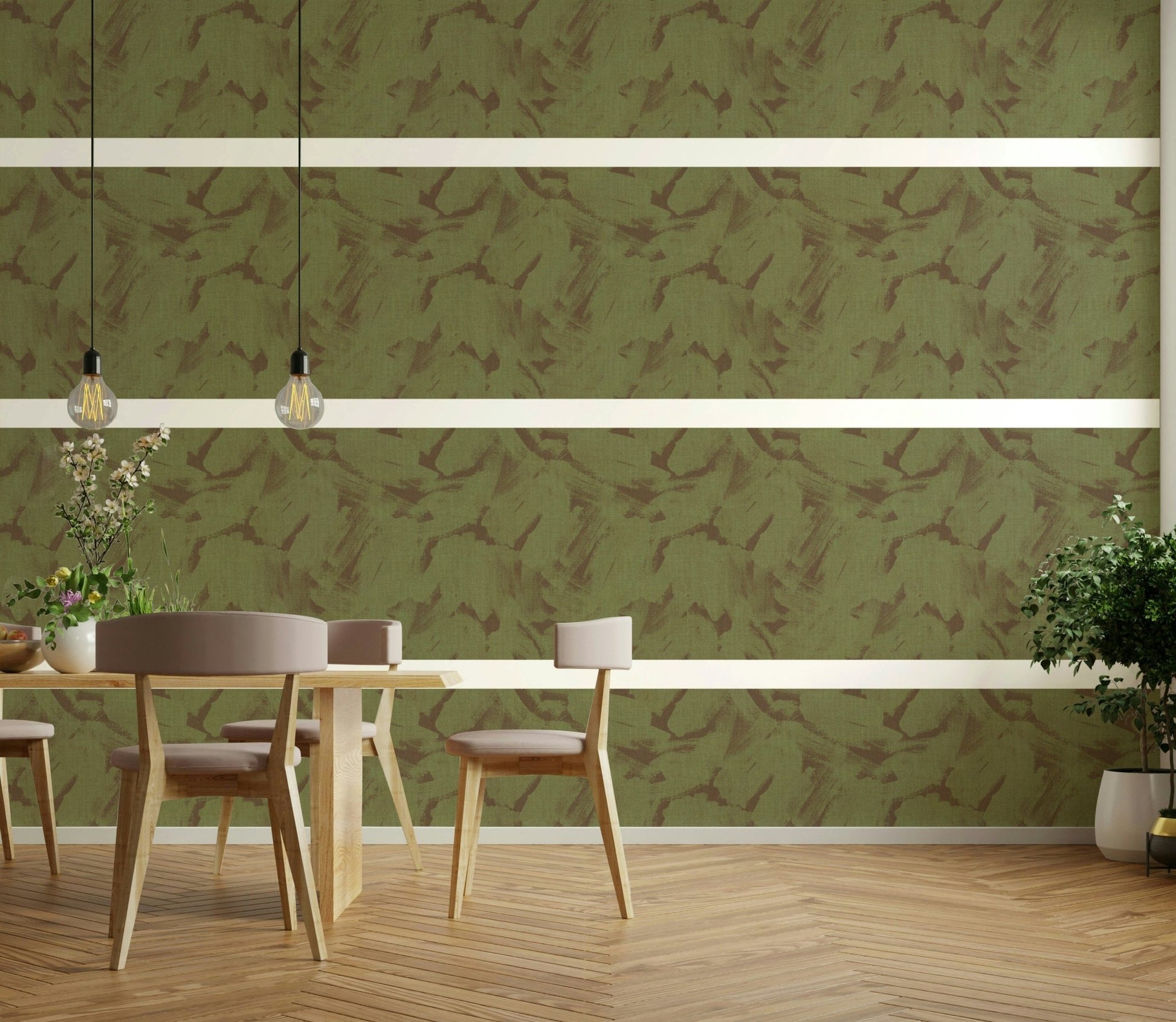 Acrylic camo wallpaper with abstract brushstrokes

