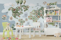 The wallpaper for walls being admired in a home.

