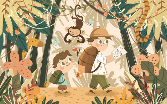 Kids Jungle Explorer Wallpaper Mural