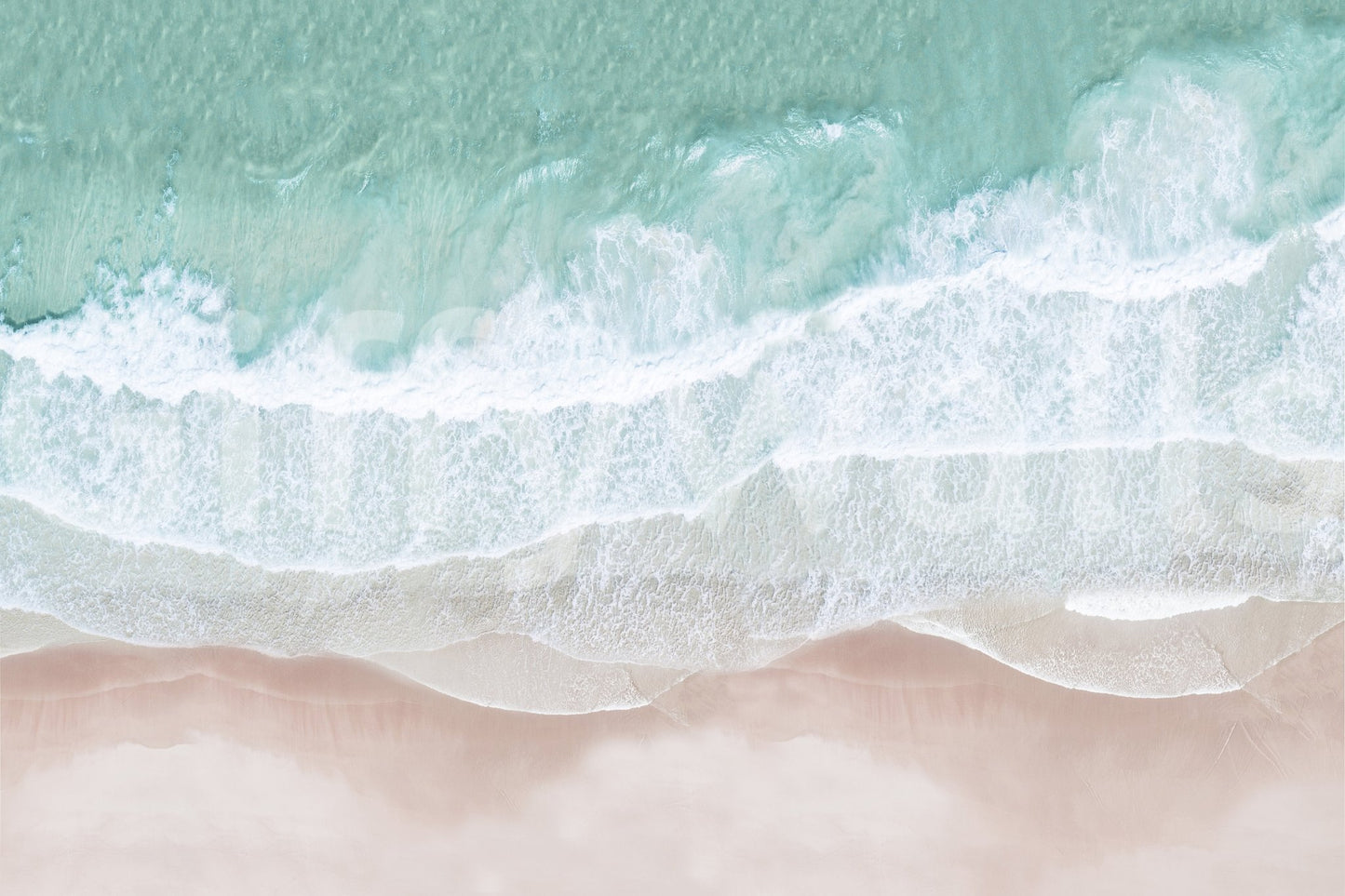 Coastal aerial view wall mural

