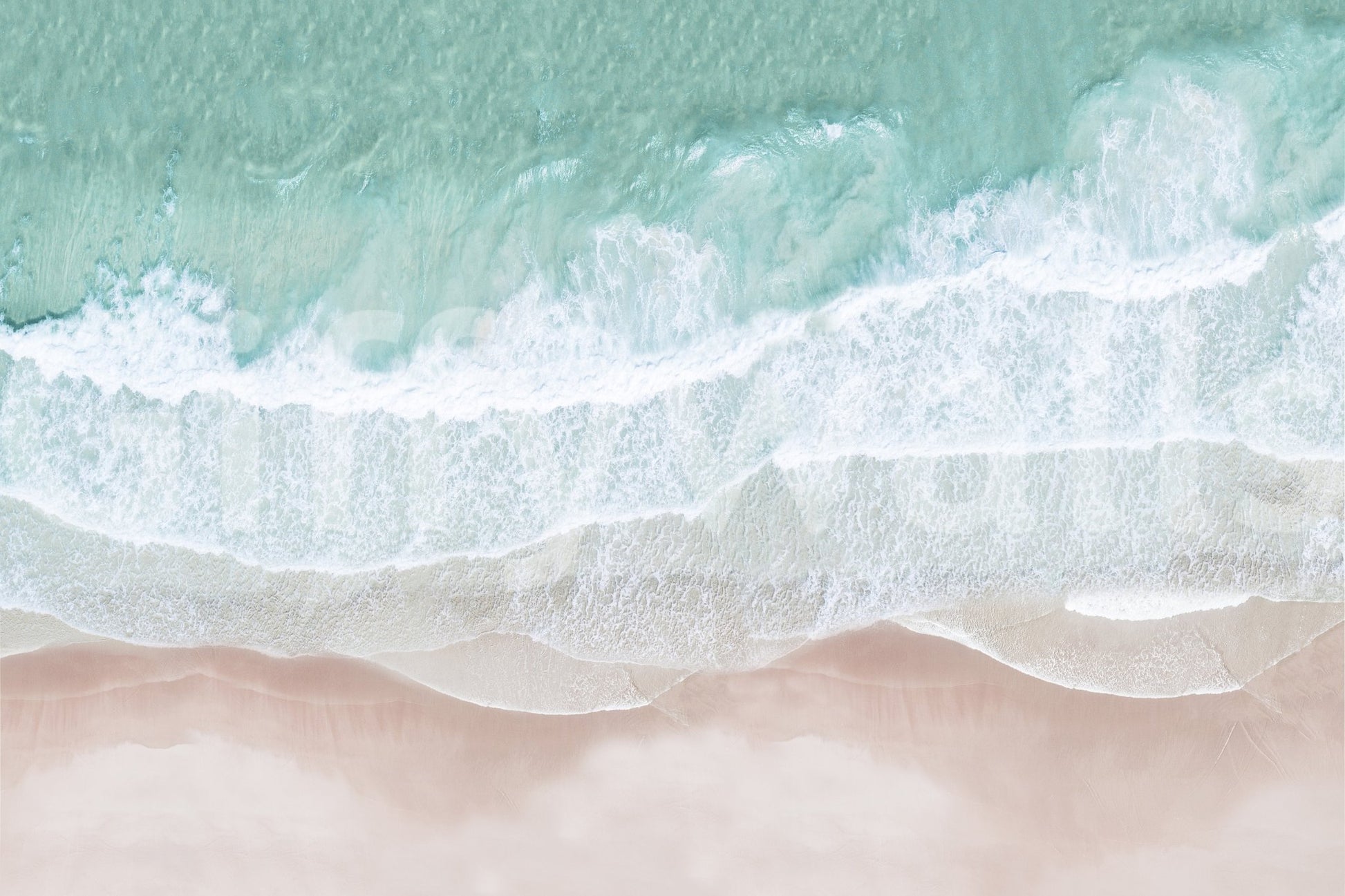 Coastal aerial view wall mural

