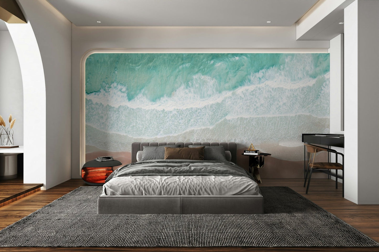 Ocean from above wallpaper for walls

