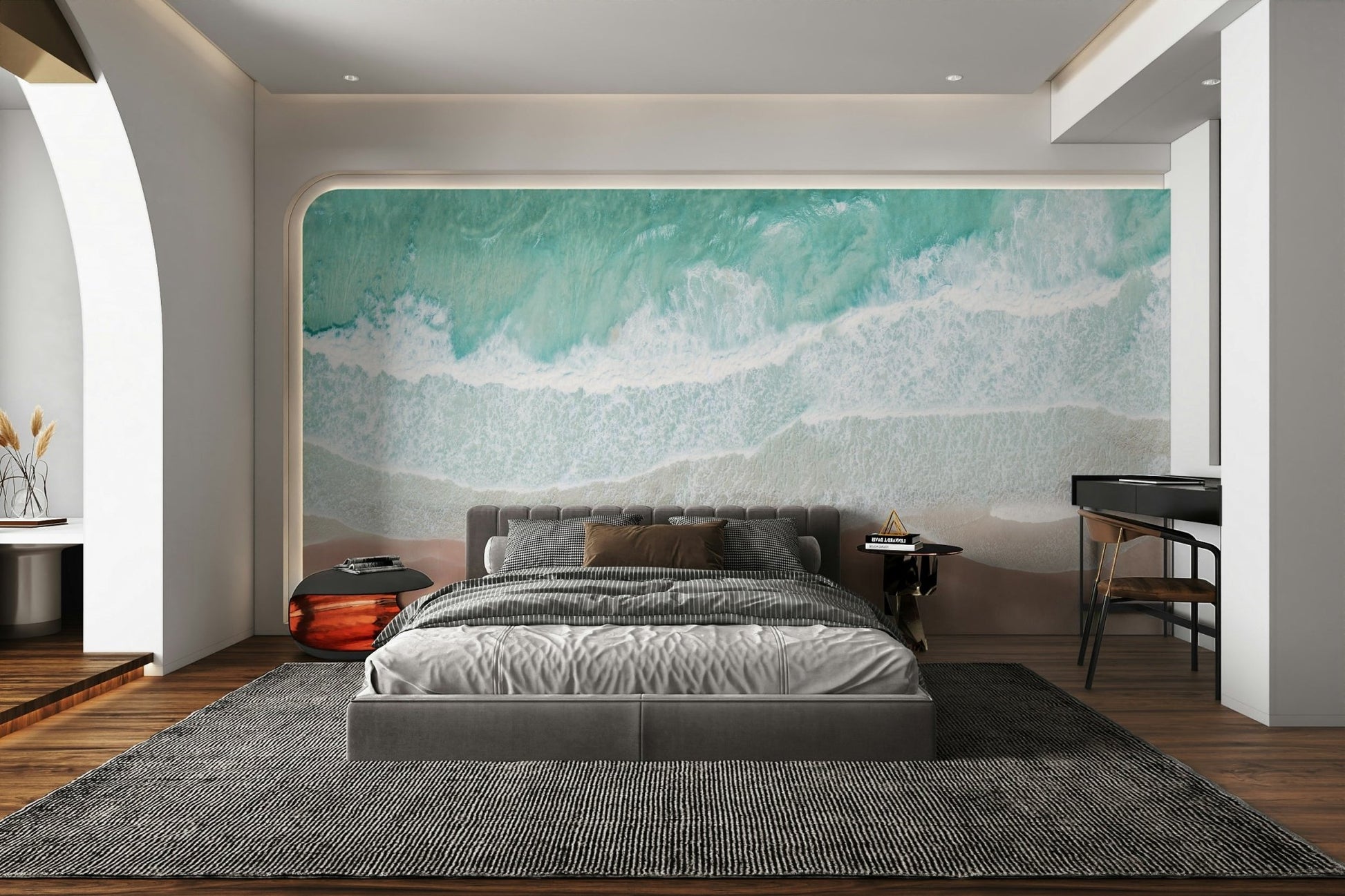 Ocean from above wallpaper for walls

