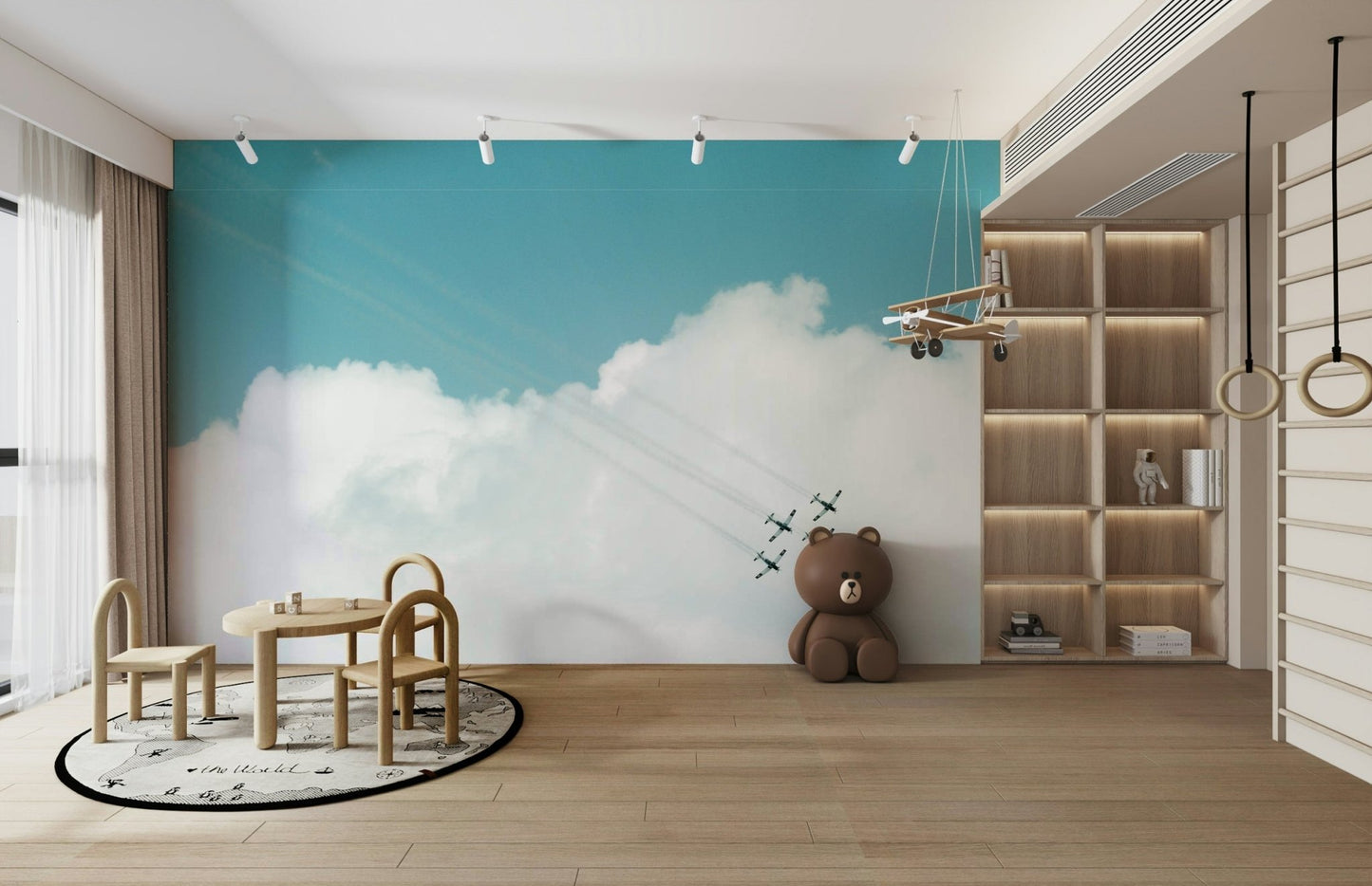 Aerial Show III Wall Mural