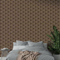 Tribal art inspired wallpaper for bold spaces