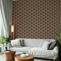 African-themed tapestry wallpaper for living rooms

