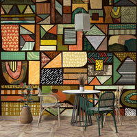 Bold African heritage mural for modern spaces

