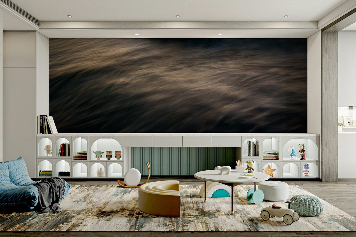 Long-exposure surf blurs into cream and shadow across this wall mural GD4906
