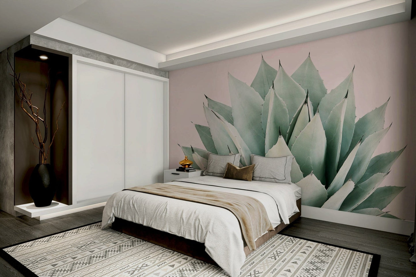Agave cactus photo for wall decor GD289

