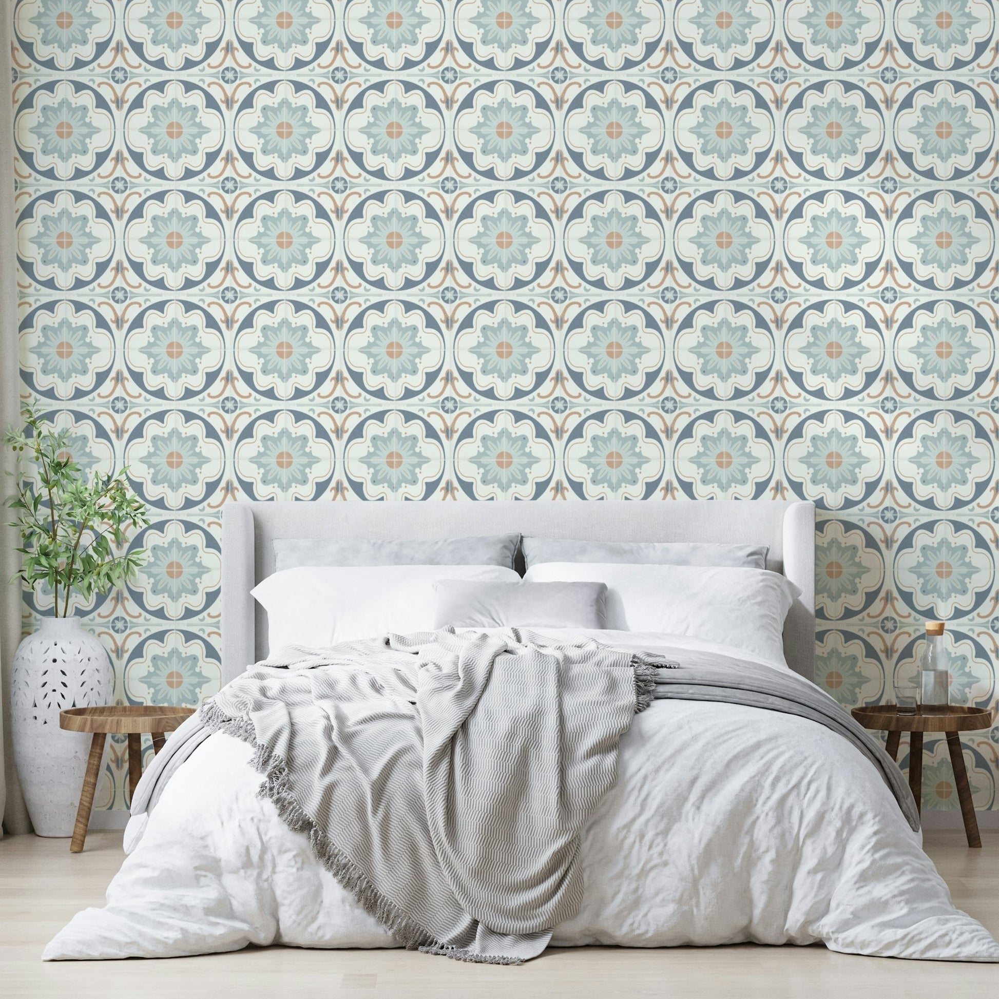 rustic vintage cement tile pattern

