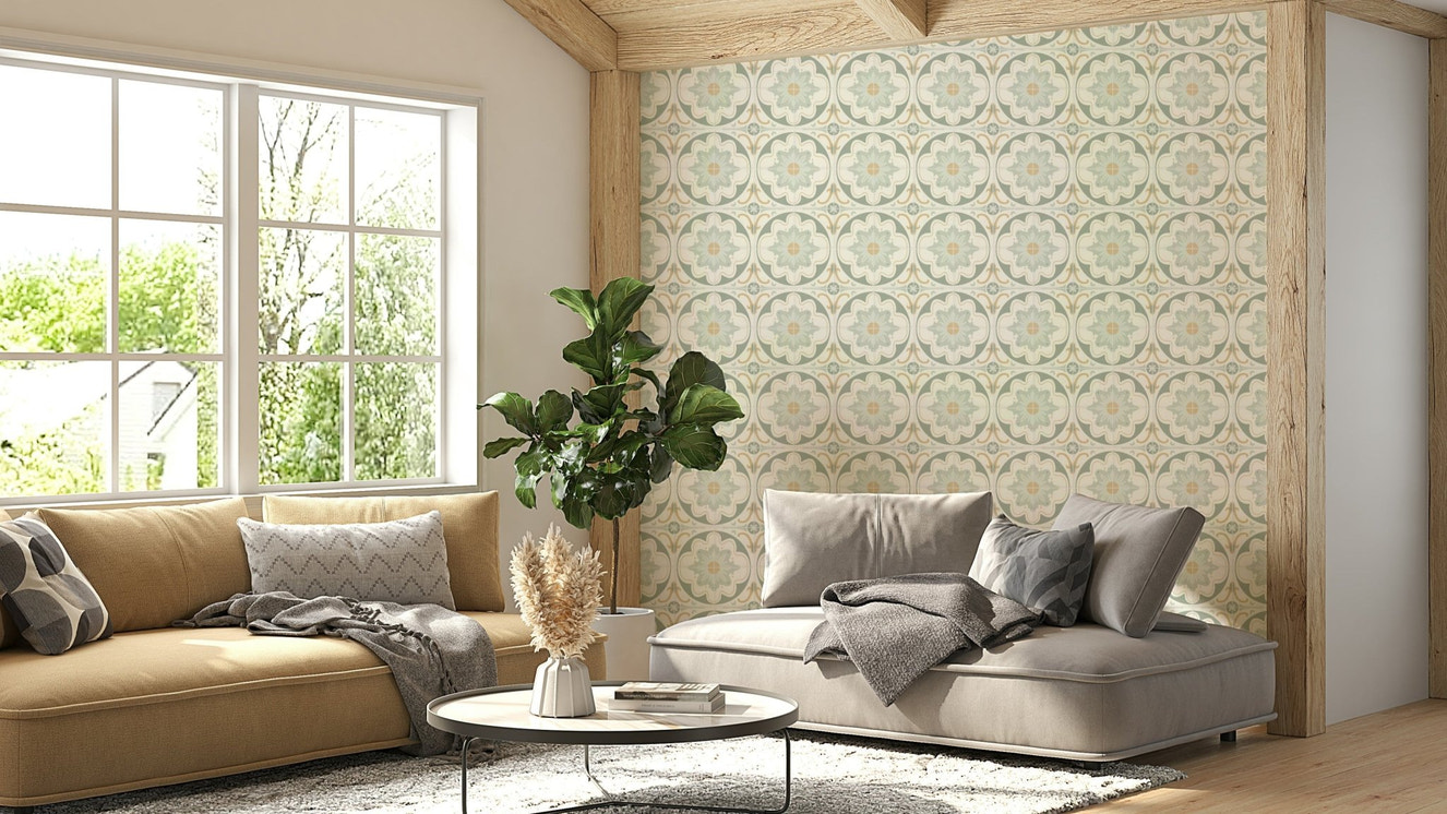 rustic vintage cement tile pattern

