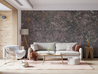 Textured peel and stick wallpaper on a sophisticated accent wall.