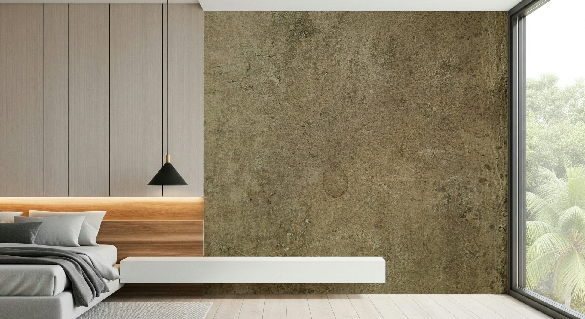 A beautiful modern art wall mural of aged material.