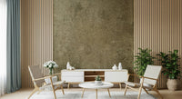 A peaceful modern abstract mural on decorative wallpaper.