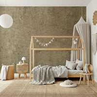 A graceful subtle pattern wall mural in warm, natural tones.
