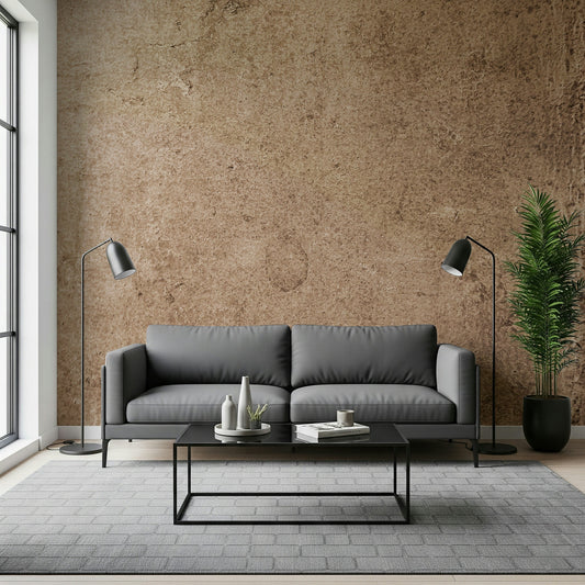 An artistic soft focus mural on minimalist wallpaper., GD5990