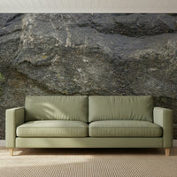 Dining room wall with rustic Aged Stone Surface mural., GD6047