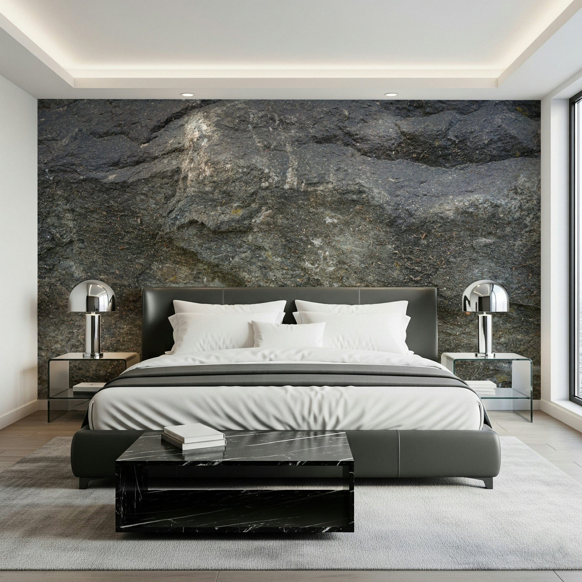 Close-up texture of Aged Stone Surface peel and stick wallpaper., GD6047