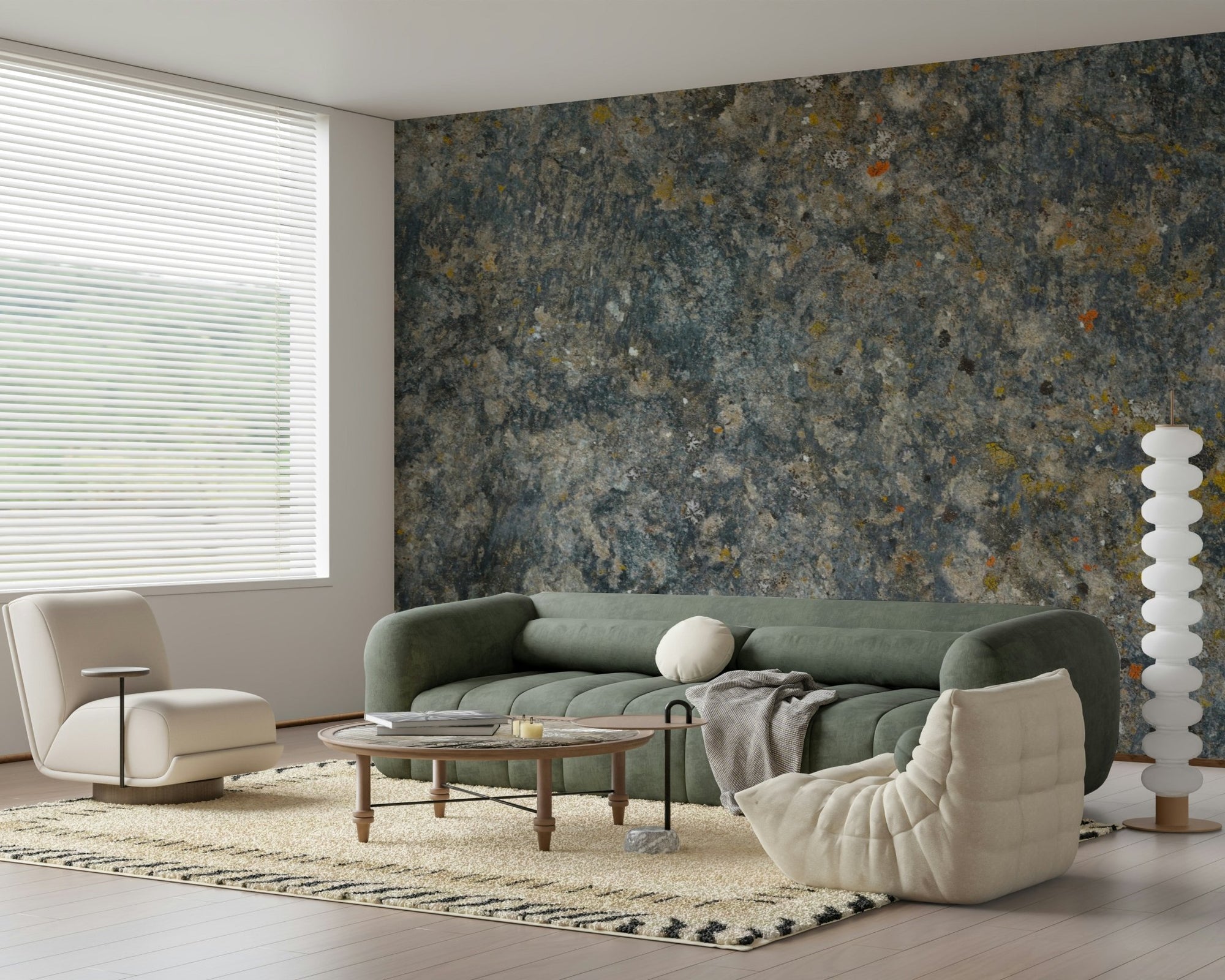 A serene abstract texture wall mural for your decor., GD6039