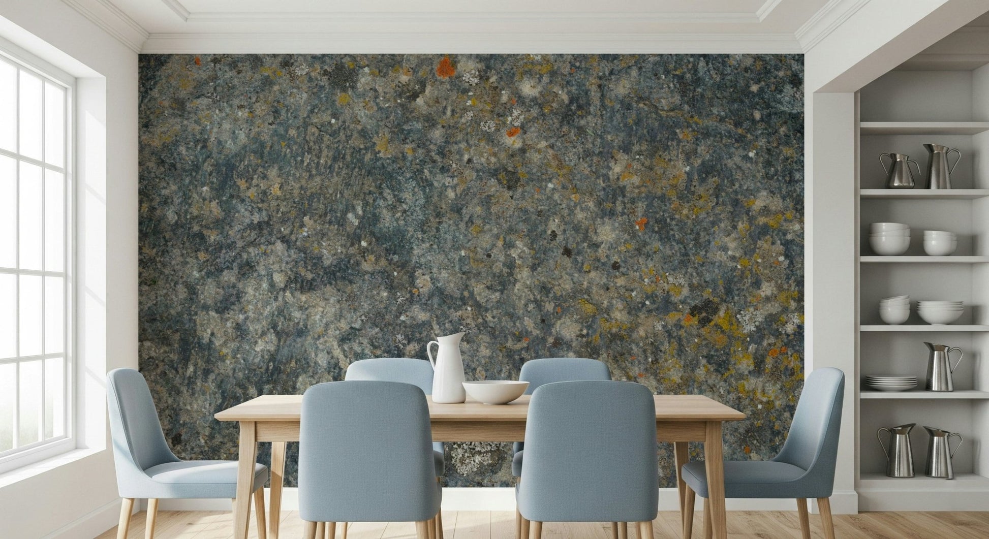 A beautiful modern art wall mural of delicate texture.