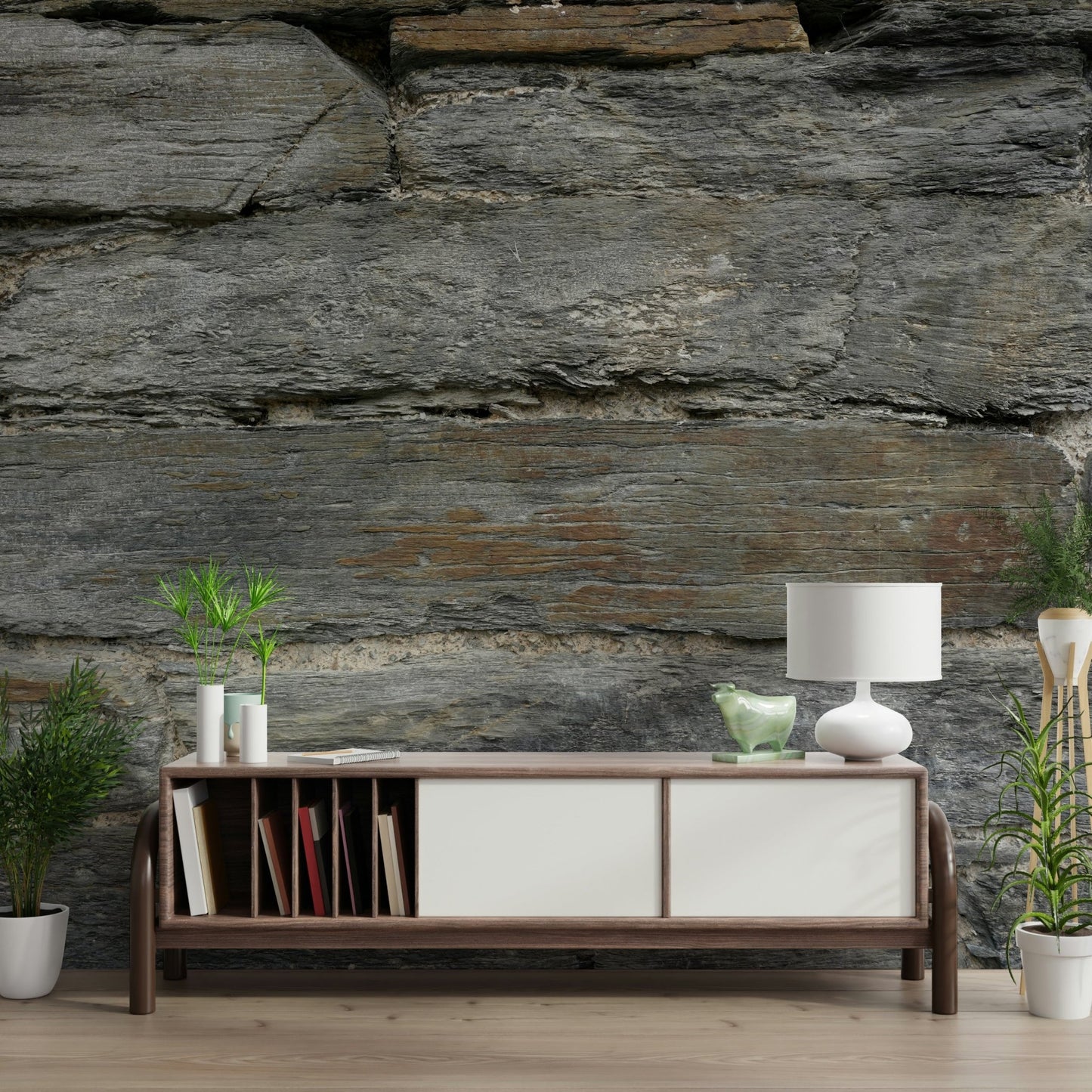 Aged stone peel and stick wallpaper detail., GD6068