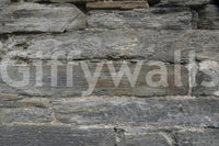 Aged stone mural creating a cozy reading nook., GD6068