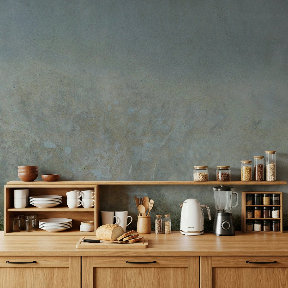 Aged Wall Canvas textured cement wallpaper for walls., GD7151
