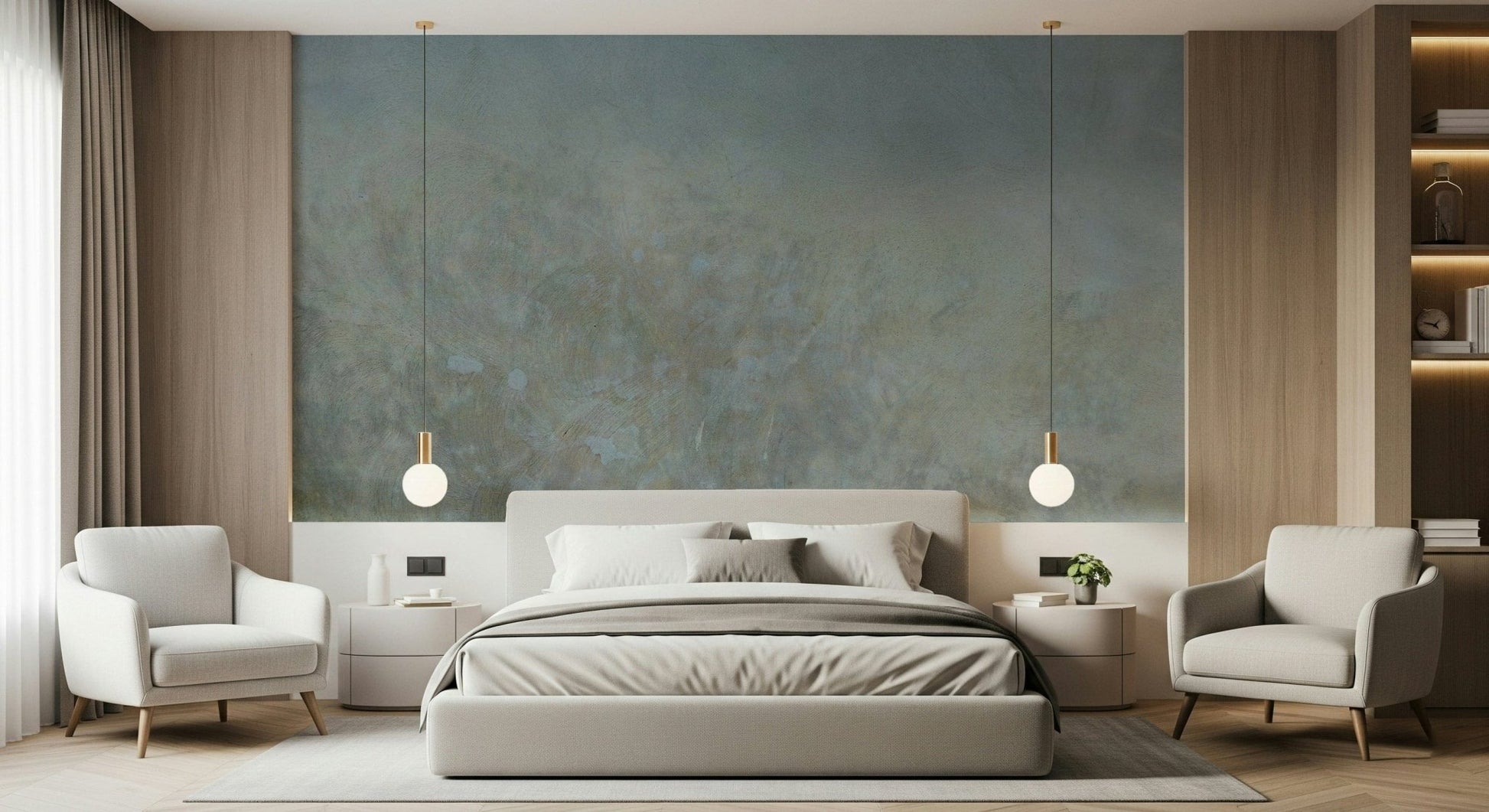 Grungy plaster effect Aged Wall Canvas peel and stick.