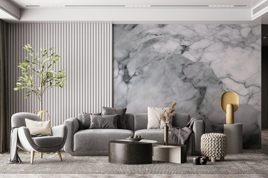 A beautiful subtle ageless stone wallpaper mural with natural, timeless texture.