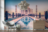 Playroom mood settles with Agra's Jewel wall mural calm perspective