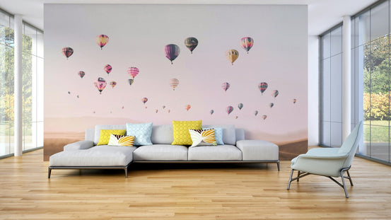 Colorful hot air balloons in sky GD279


