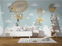 Whimsical animal hot air balloon design
 B010
