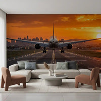 Airport in the morning Wall Mural