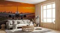 Airport in the morning Wall Mural