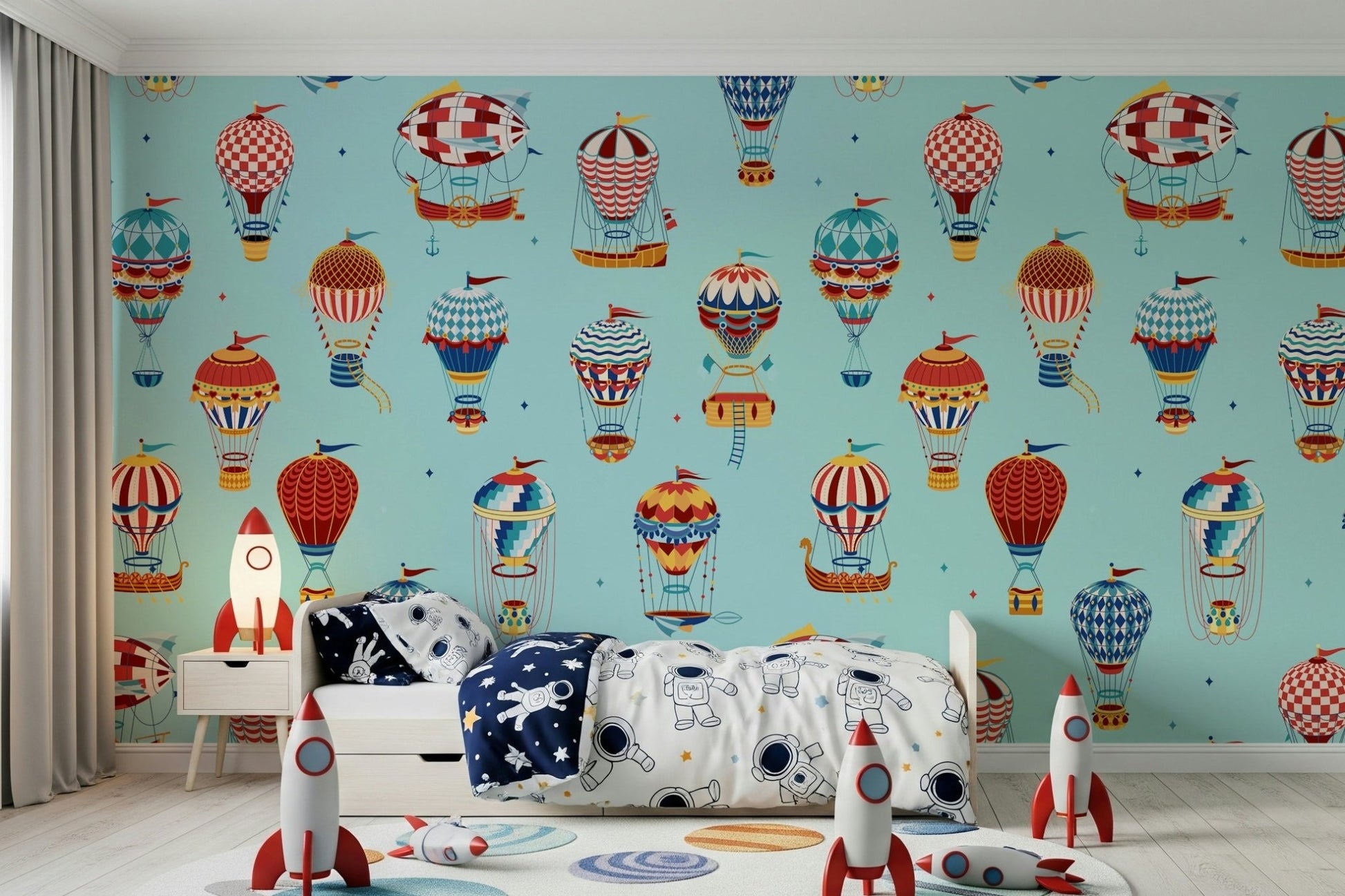 A serene subtle fantasy wall mural for your decor.