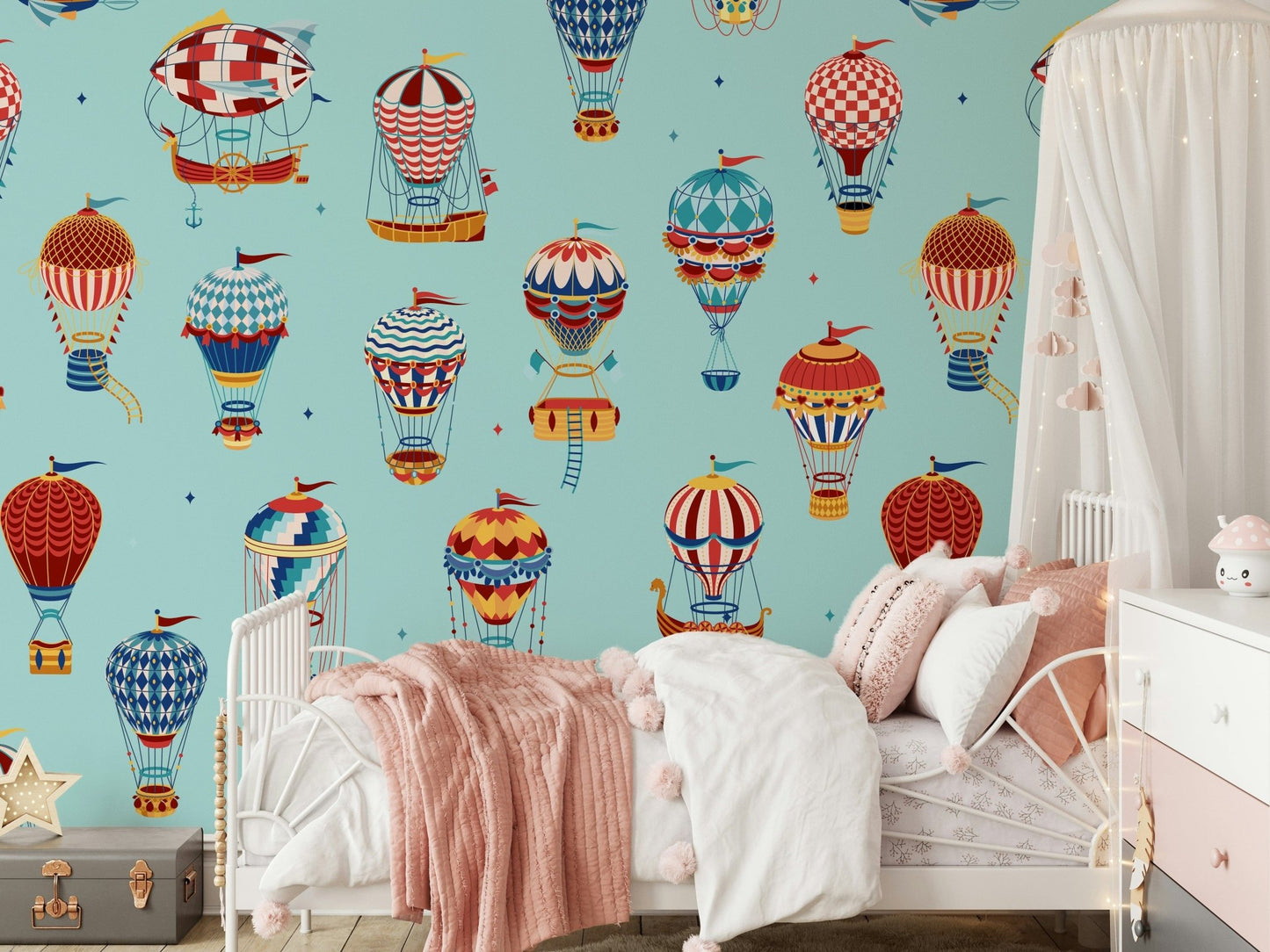 A graceful subtle pattern wall mural in soft, elegant tones.