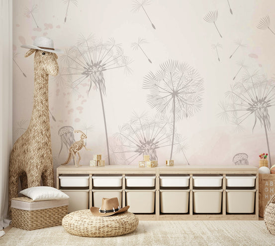 A peaceful wall mural with a magical, ethereal design. GD4115

