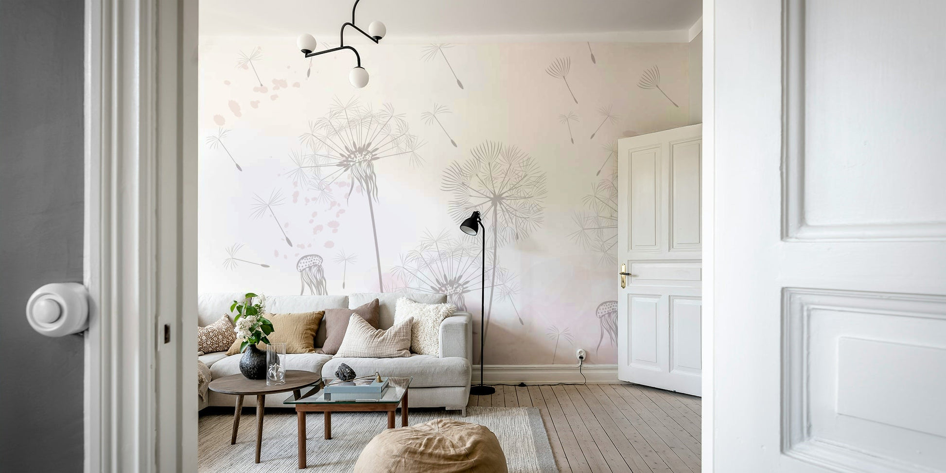 The background is a soft, light color, like a gentle gray or cream.

