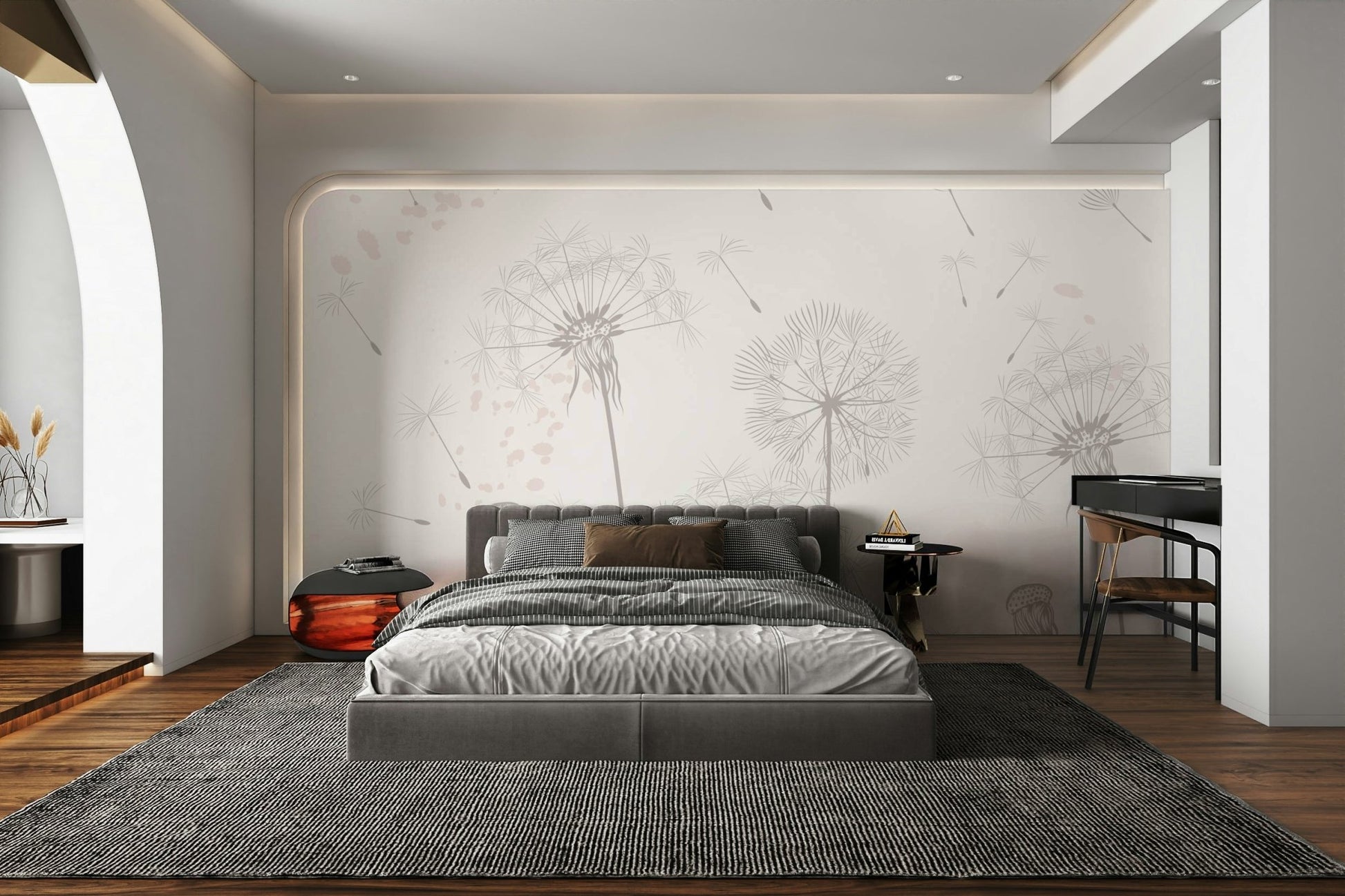 The colors are muted and gentle, like soft whites and grays.

