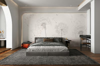 The colors are muted and gentle, like soft whites and grays.

