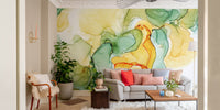 Colorful alcohol ink wall mural
