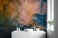 Bold Alcohol Ink Medley Mural
