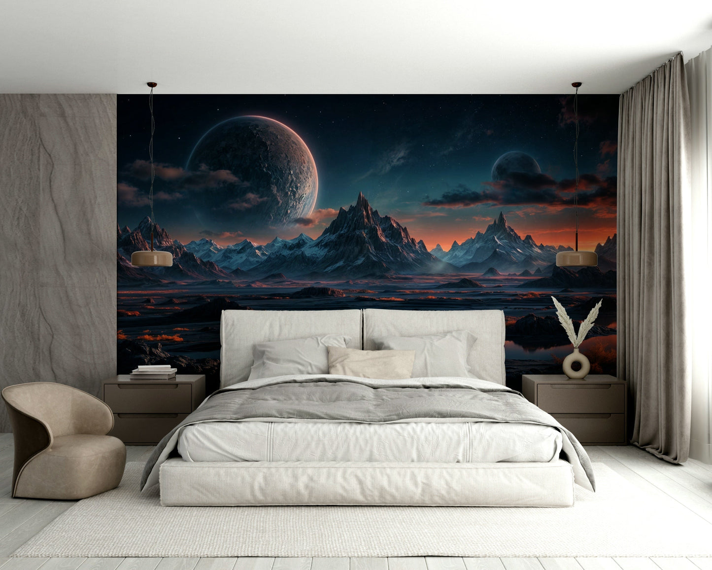 The feeling is one of fresh elegance.

