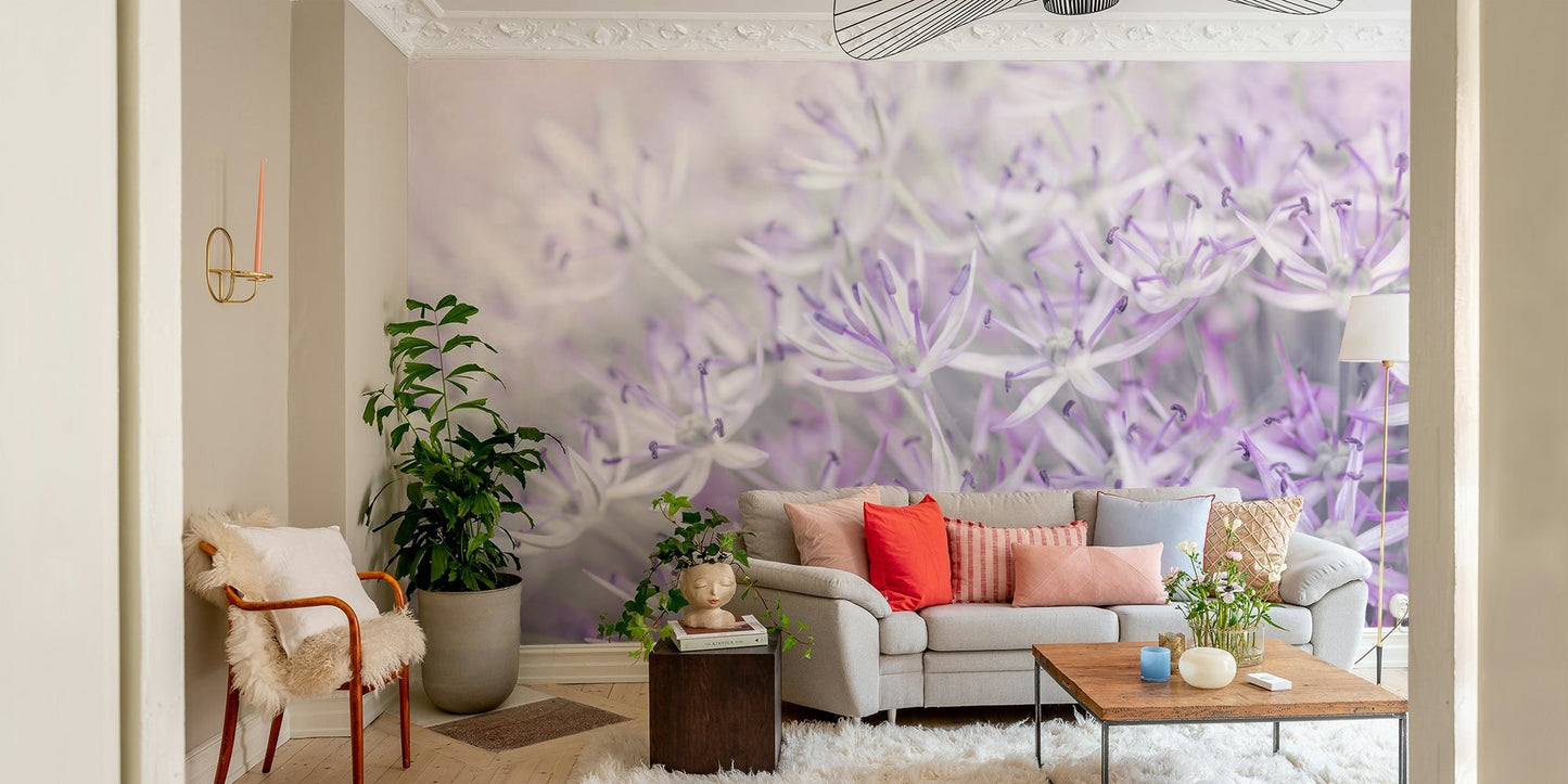 Dreamy flower wallpaper design
