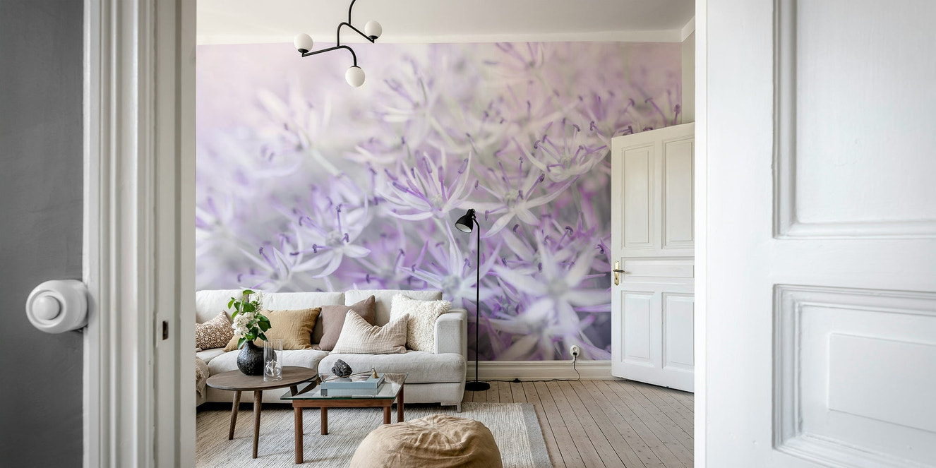 Allium flowers mural wallpaper
