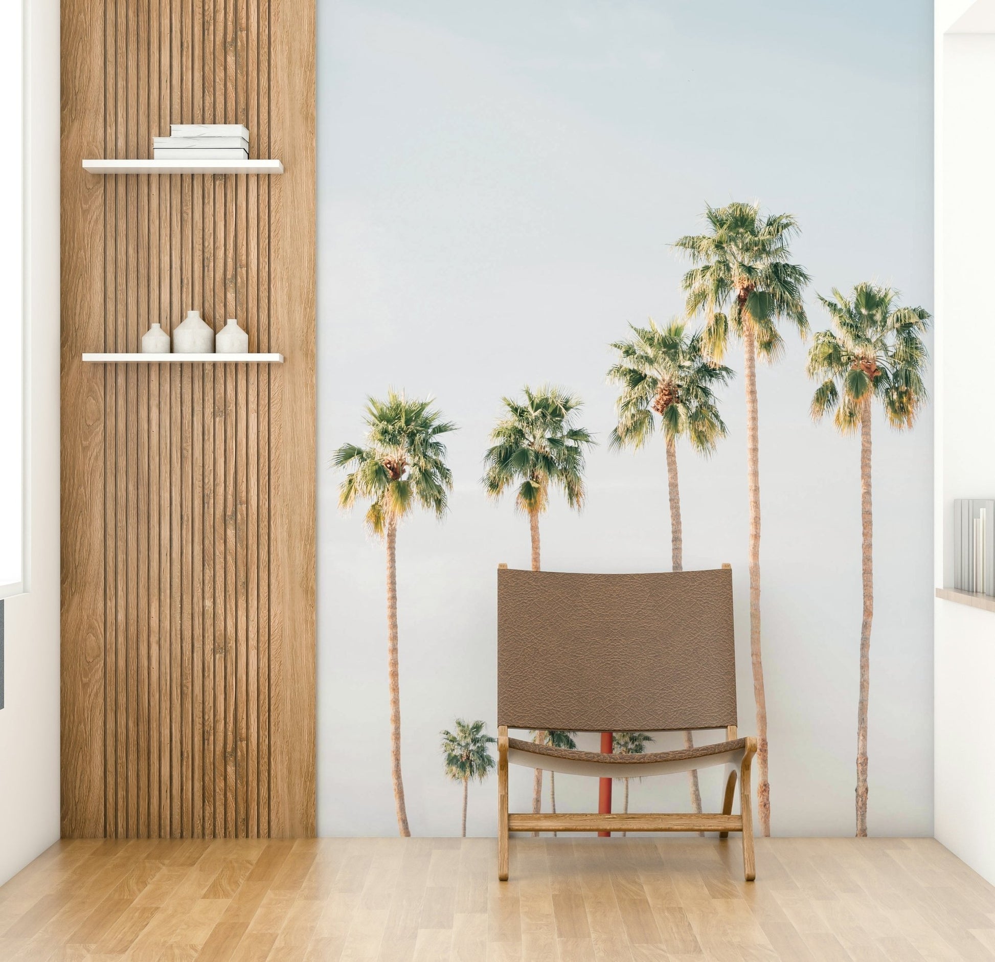 Hotel balcony tropical mural

