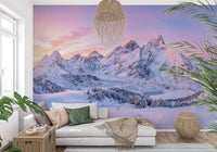 A cozy corner in this lounge features the complete Alpenglow Peaks design pattern., GD9107