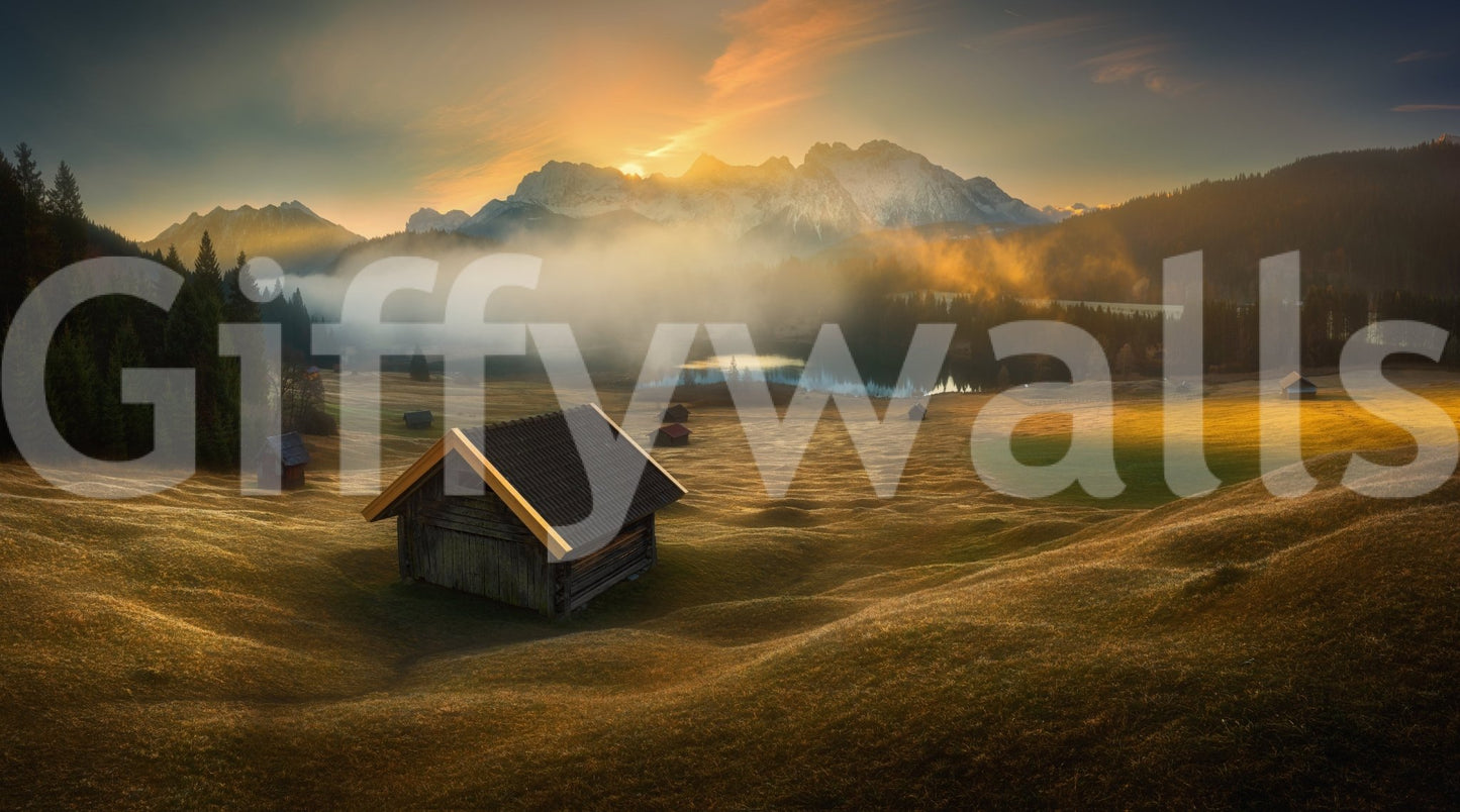 A high-quality minimalist wall mural for walls., GD5933