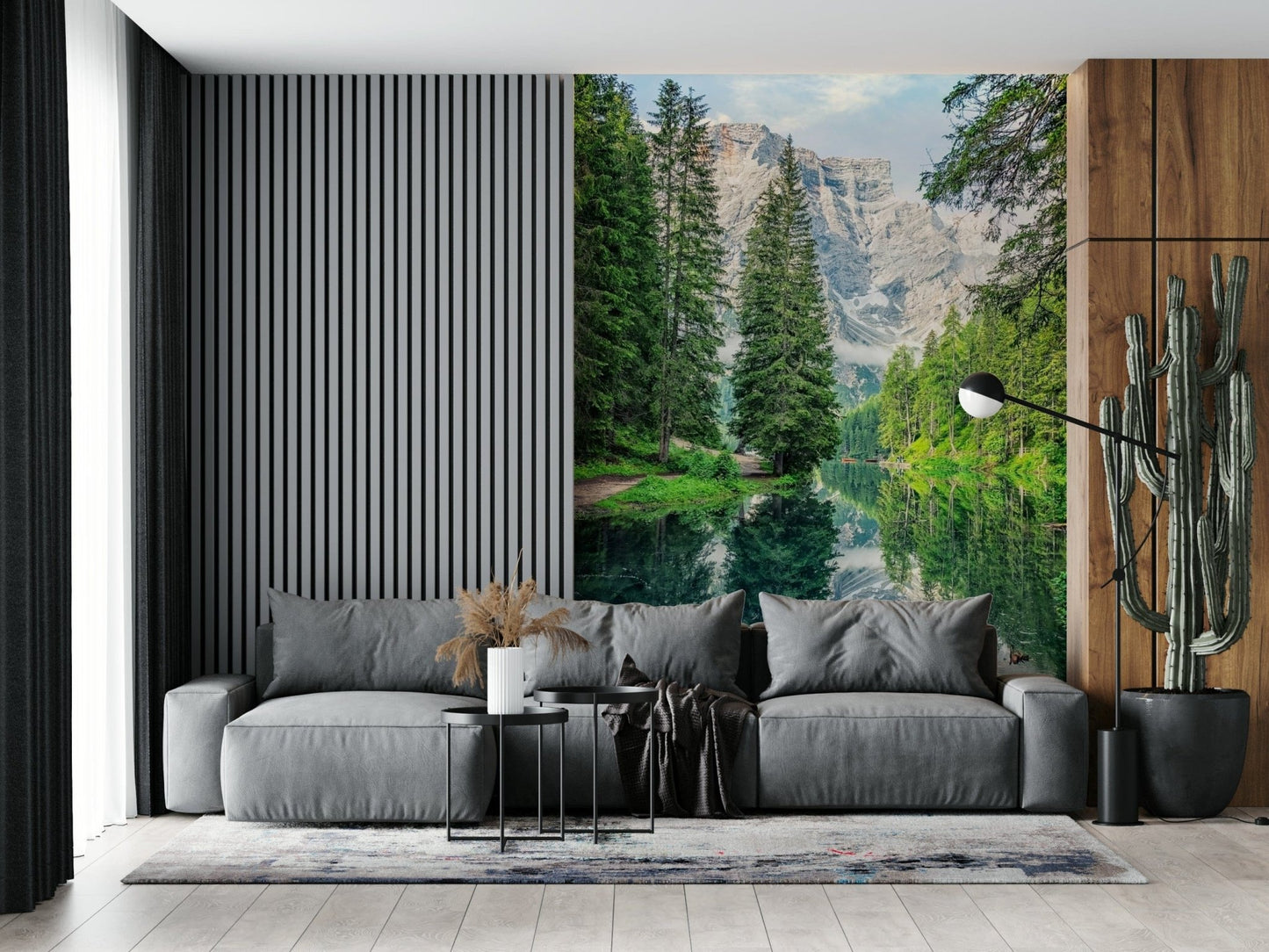 Alpine Lake Reflection Wall Mural