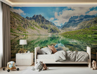 Alpine Lake Serenity Wall Mural